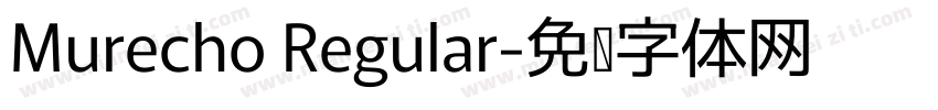 Murecho Regular字体转换